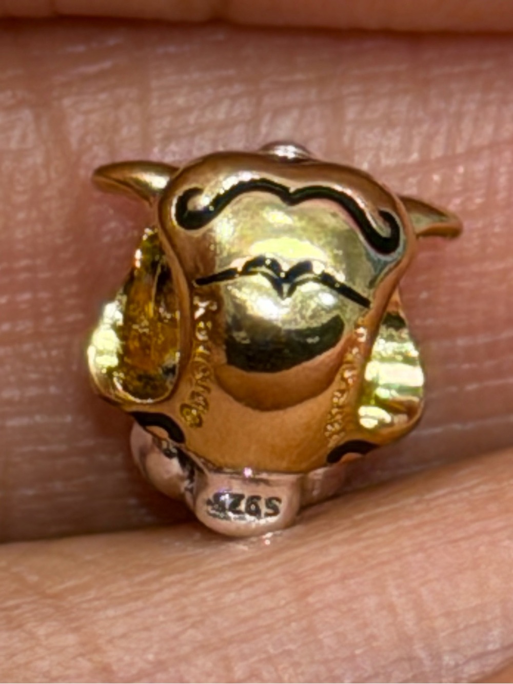 Authentic Pandora Disney Princess Jasmine Rajah Lab-grown Diamond Charm - Picture 5 of 5